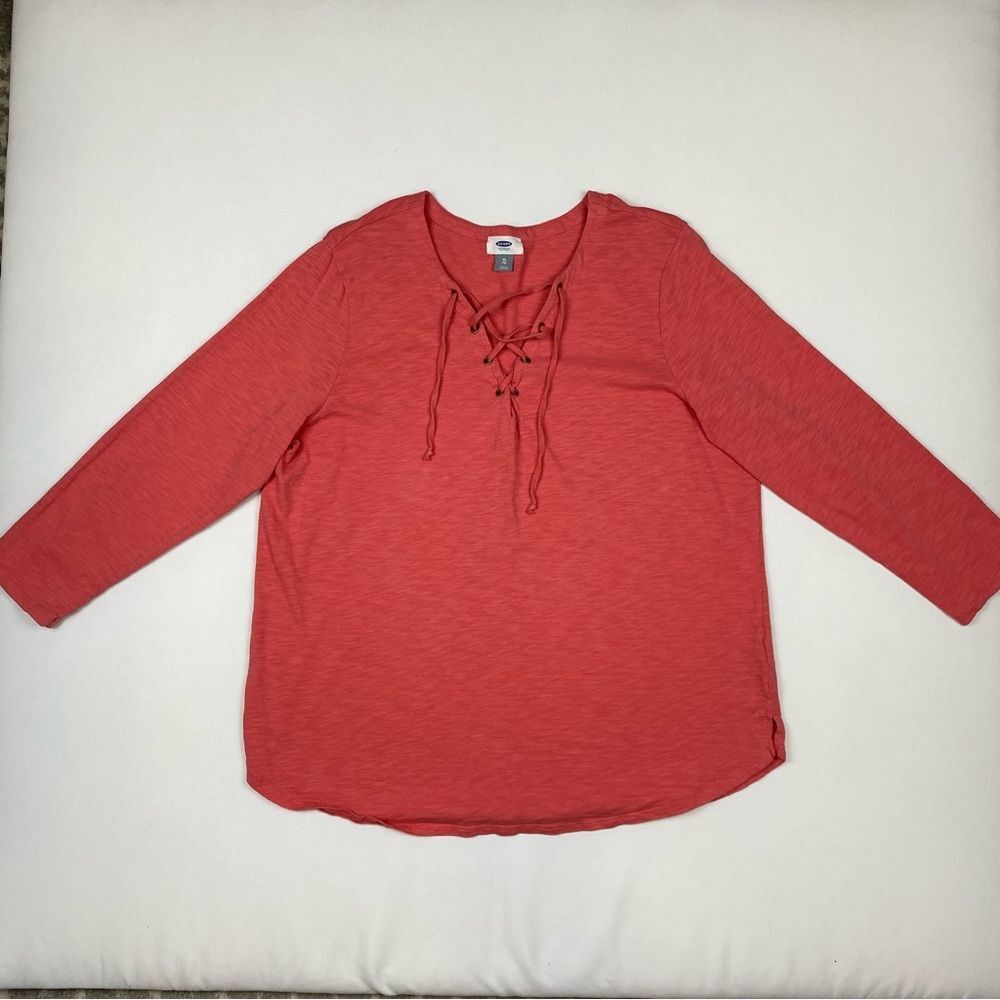 Old Navy Three Quarter Length Sleeve Tie Front‎ Shirt